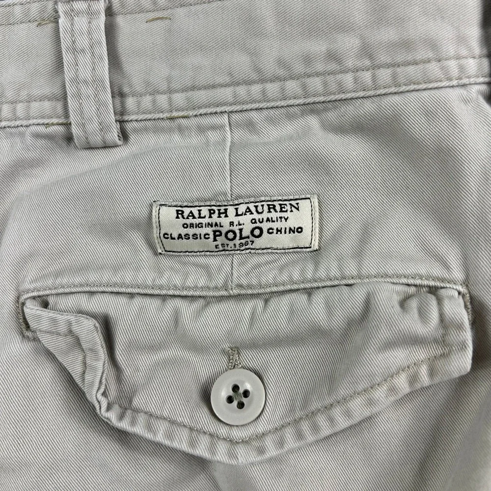 Polo Ralph Lauren‎ Cargo Shorts Mens 42 Tan Khaki Cotton Chino Classic Pockets